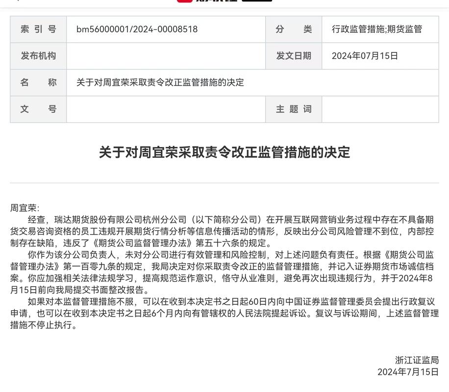 浙江证监局期货公司配资监管措施_原油期货配资_吴剑期货公司负责人非法配资
